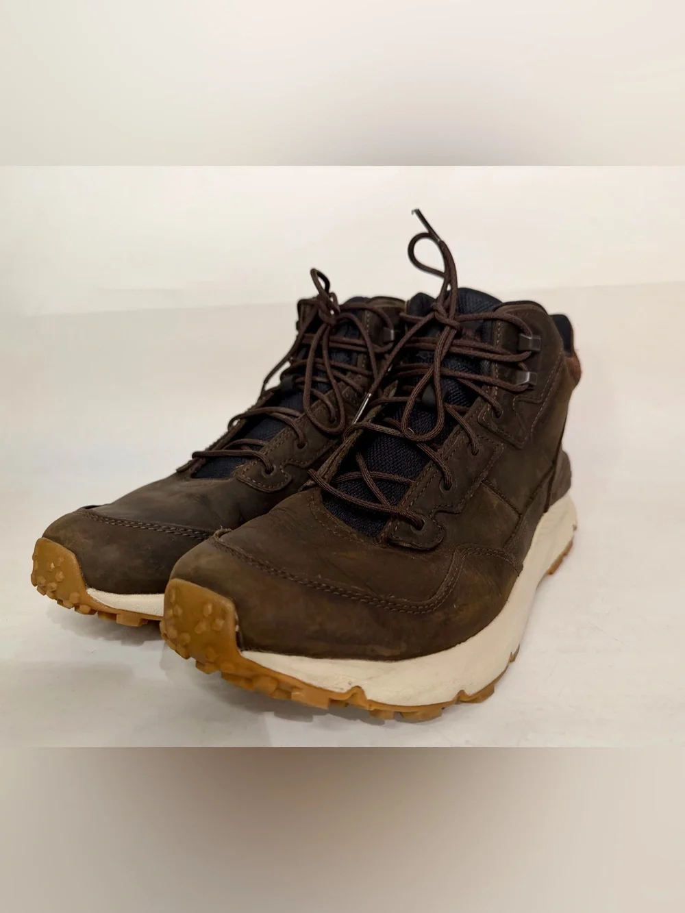 The North Face Men's Vals II Mid Leather Waterproof Boots Black Size 10.5